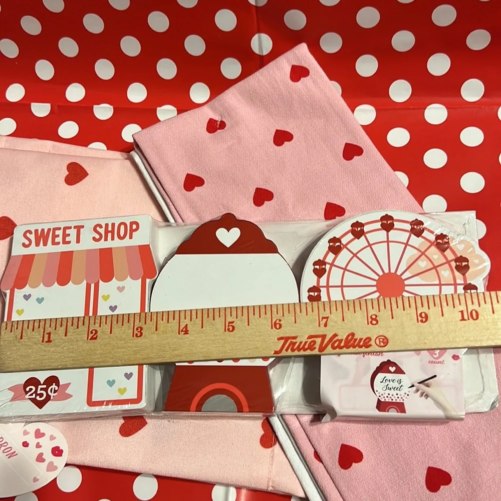 New Target Valentine’s Day Set: Gnome Towels, Heart Apron, Dry Erase Mini Signs